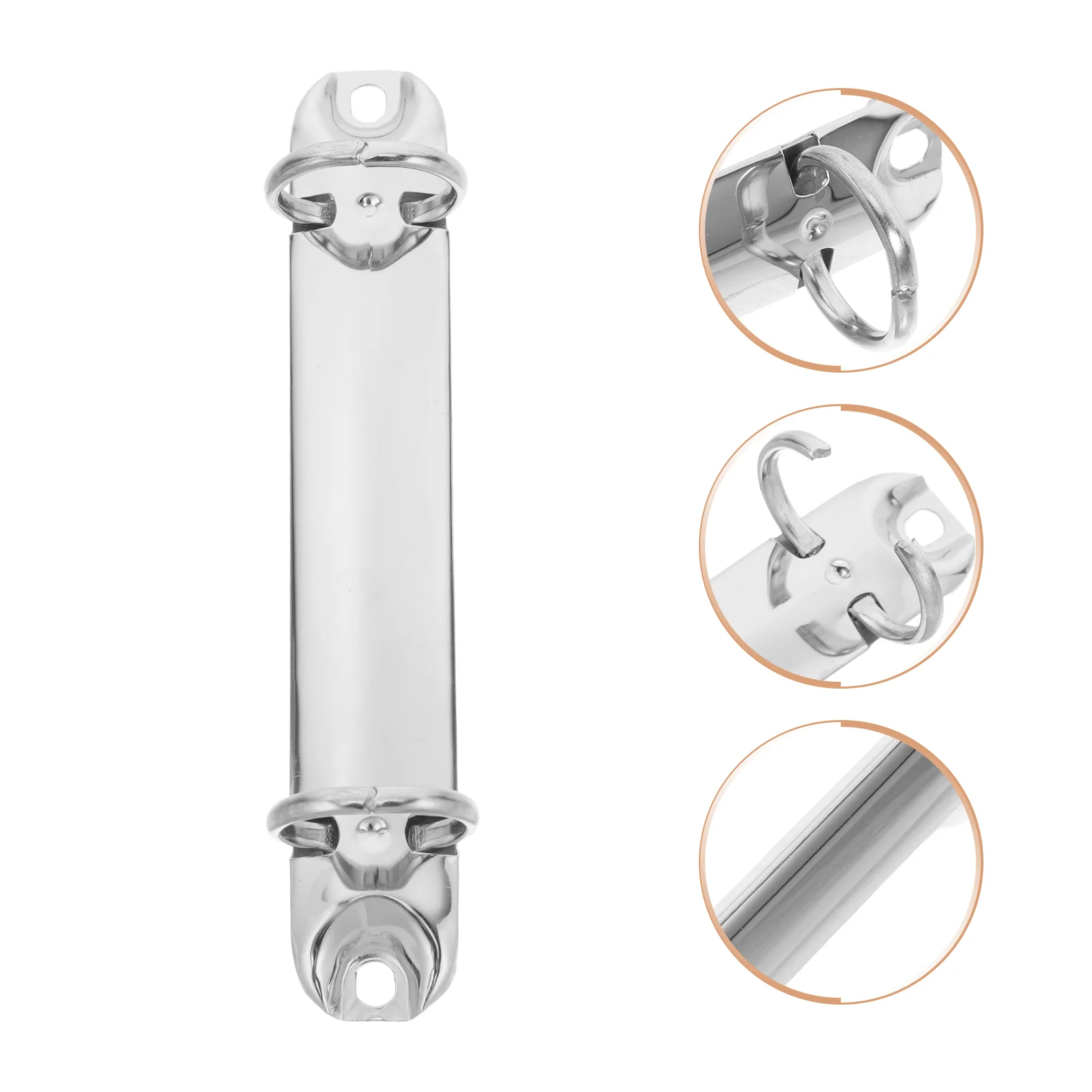 Wallet Binder Clasp Ring Binder7 Iron Transparent Pocket Notebook Mechanism Replacement Kit