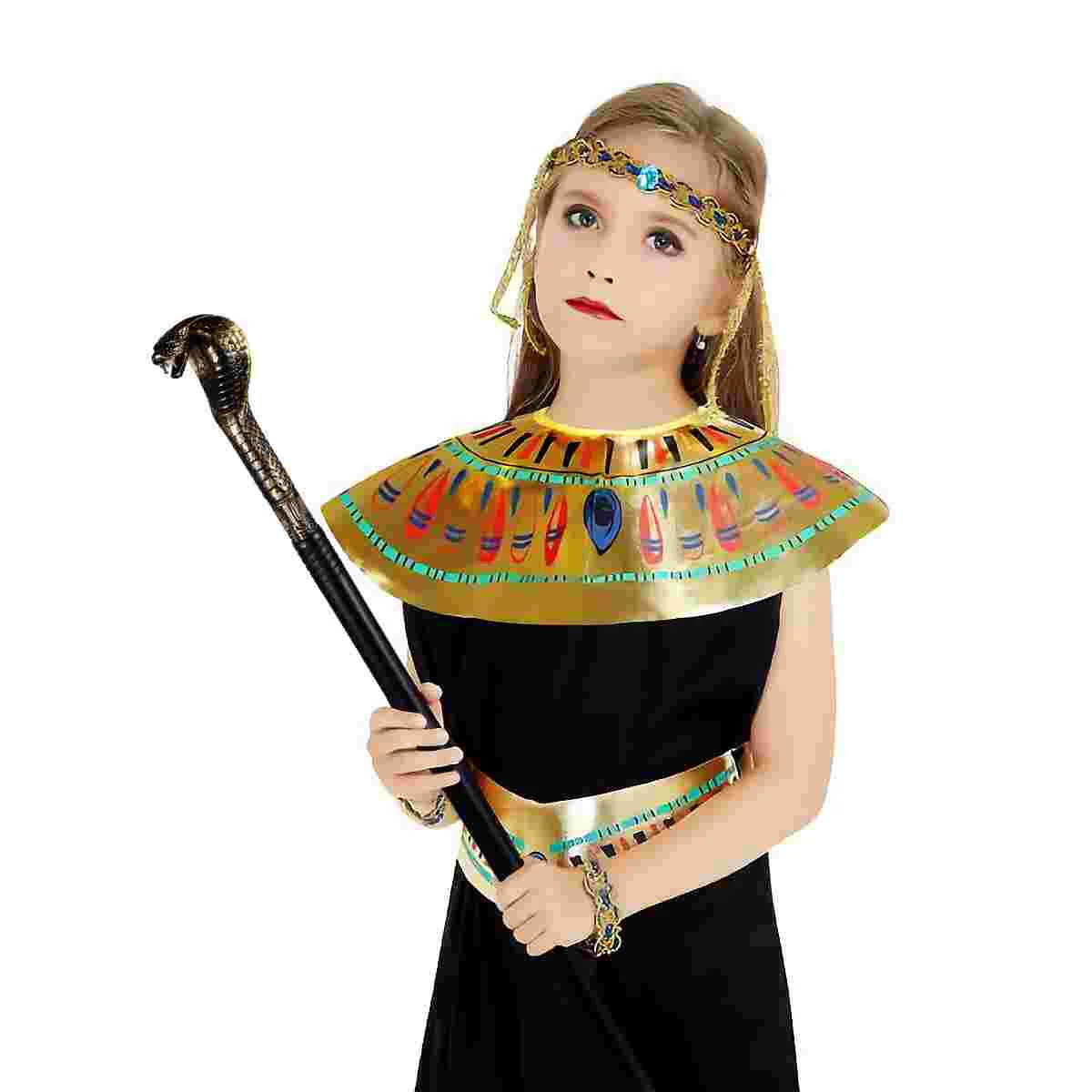 Egyptian Pharaoh's Party Decorative Walking Stick Costume Walking Cane Elegant Prop Stick Dress Cane