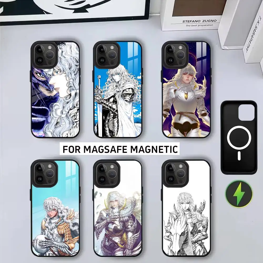 

G-Griffith-S B-Berserk-S GB Phone Case For iPhone17,16,15,14,13,12,11 Plus,Pro Magnetic with Magsafe Wireless Charging