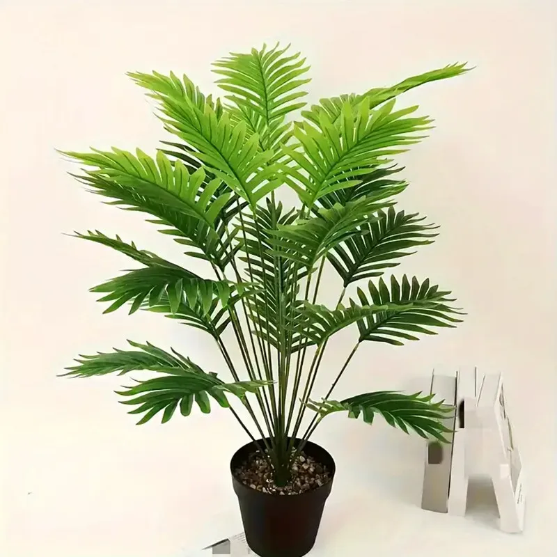 18 Heads Large Artificial Palm Leaves Realistic Tropical Faux Greenery for Weddings Home decoration Living Room Christmas Plants