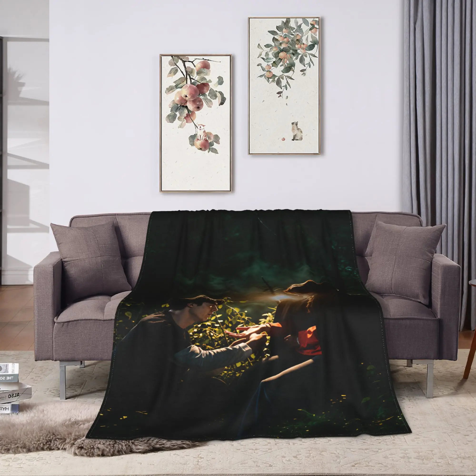 The Early Spring Plush Blanket Kids C Drama Flannel Throw Blanket For Couch Chair Warm Custom DIY Quality Bedspread Gift