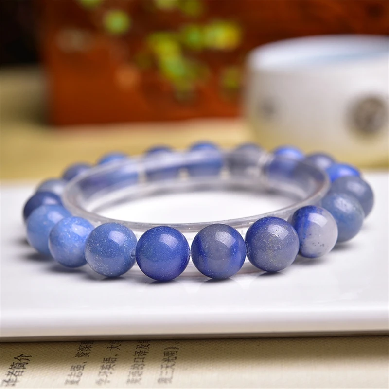 10MM Natural Blue Sodalite Bracelet Women Beautiful Colorful Crystal Energy Healing Fashion Gemstone Jewelry 3PCS