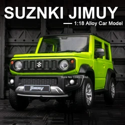 SUZUKI Jimny-Modèle de voiture tout-terrain en alliage moulé sous pression, véhicule jouet avec son et lumière, collection de simulation, cadeaux pour enfants, 1:18