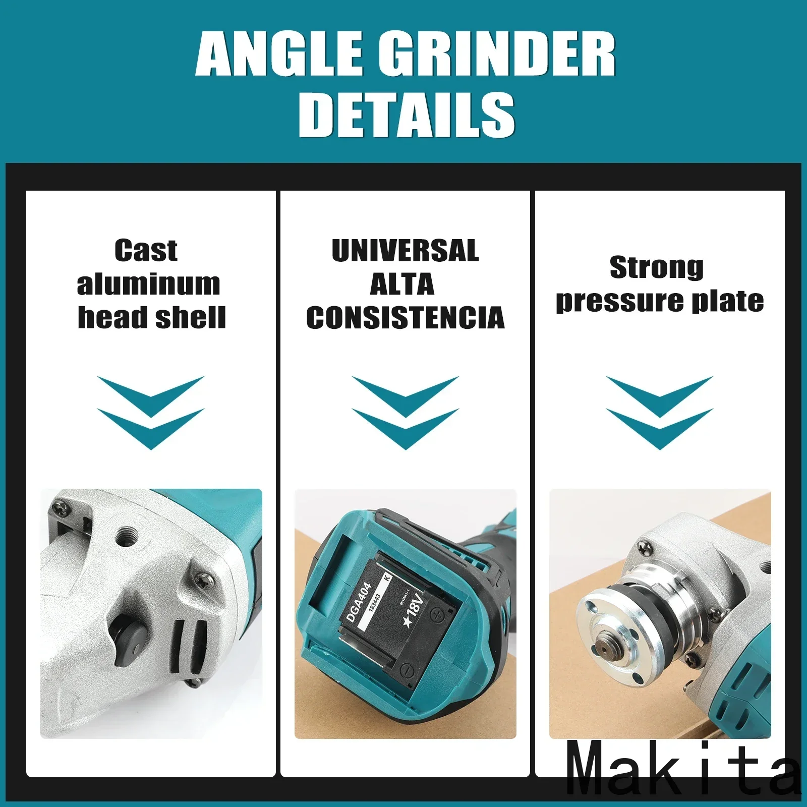 

Аккумуляторная полировальная машина Makita DGA404, 18В, угловая шлифовальная машина для полировки и резки, электроинструмент