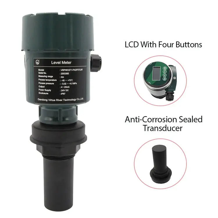 High accuracy intelligent 4-20ma output ultrasonic water flow meter  for water treatment  management