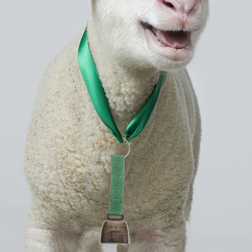 2 pçs sinos de urso acampamento sino vintage metal alto som claro leve para caminhadas fazenda animais de estimação sinos vaca ao ar livre