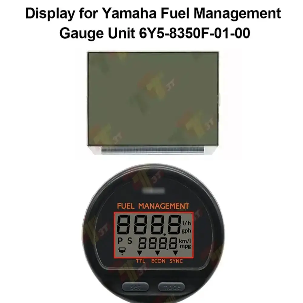LCD Display for Yamaha Fuel Management Gauge Unit 6Y5-8350F-01-00