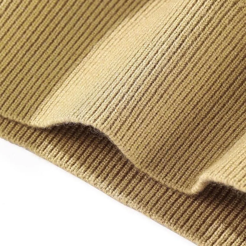Men's Clothing Autumn and Winter high quality Loose Crewneck Sweater plus size Contrast Color Letter Knitwear Top Y2K clothes