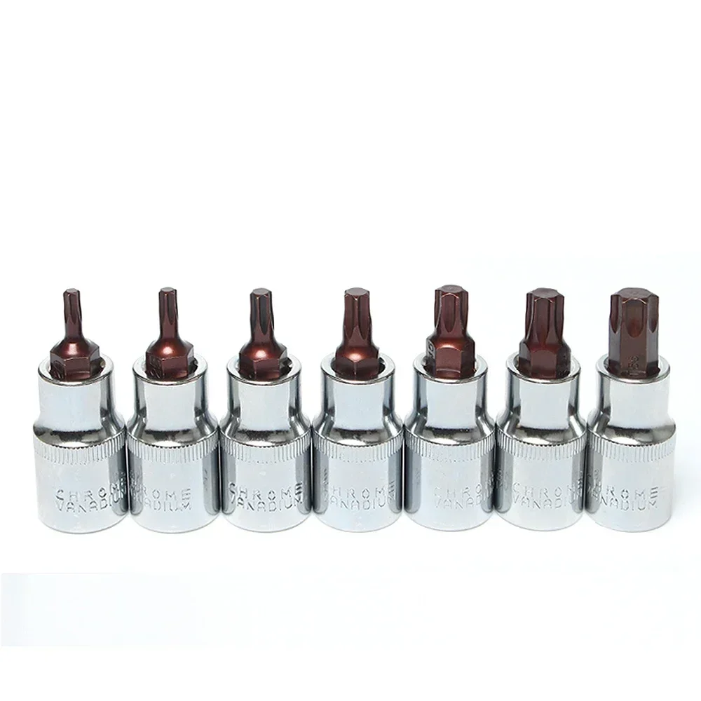 1pcs 1/2" Drive Torx Bit Socket S2 Steel Bits CR-V Sockets 55mm 100mm Length Use with Ratchet Wrench Slide Bar Extension Rod