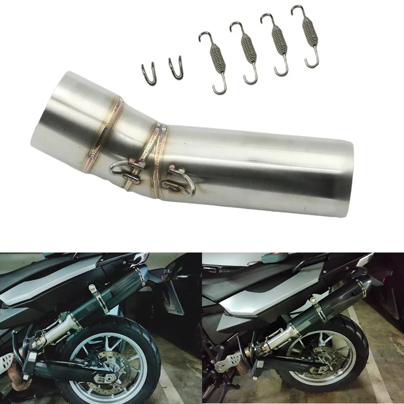 For BMW F800GS 2008 - 2017 Moto Exhaust Muffler Middle Link Pipe 51mm Escape F650GS 2008 2012 F700GS 2013 - 2017 F 800GS ADV