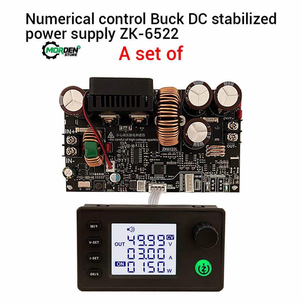 ZK-6522 DC6-75V 22A/1400W Adjustable DC Stabilized Voltage Constant Voltage Constant Current Step-down Module Power Supply