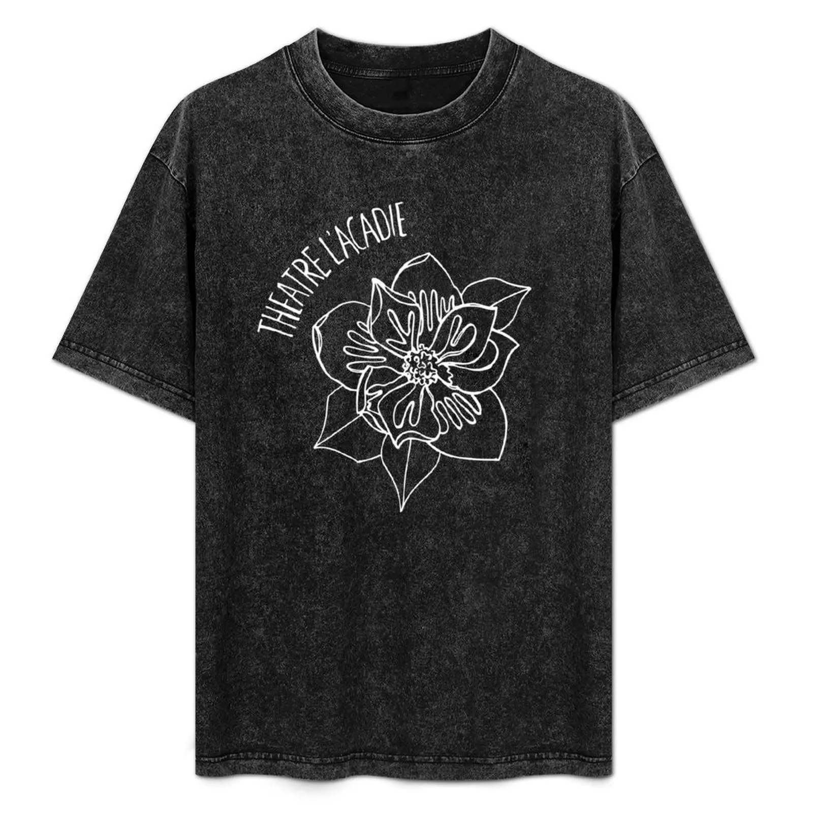 

Hand Drawn Magnolia (White) T-Shirt Plus Size Workout Short Sleeve Top
