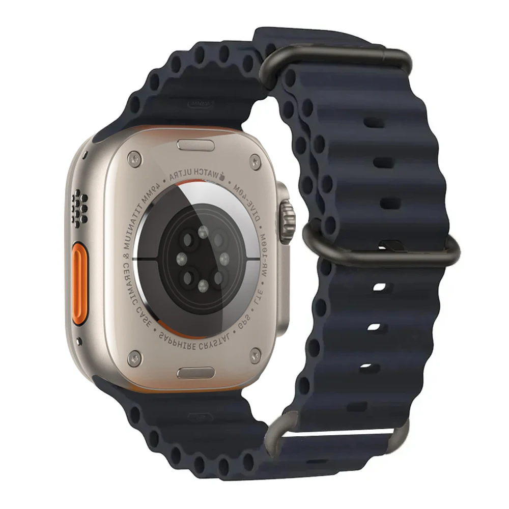 Ocean Band für Apple Watch Ultra 3 Series 11 10 9 7 8 6 SE 49 mm 45 mm 46 mm 42 mm 44 mm 40 41 Silikonarmband Correa iWatch Armband