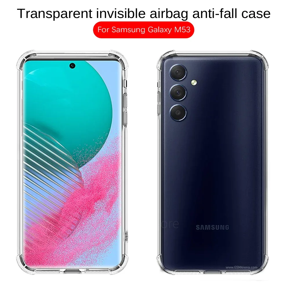 For Samsung Galaxy M54 5G Case soft clear shockproof silicone phone cover For Samsung M 54 54M GalaxyM54 coques 6.7inch SM-M546B