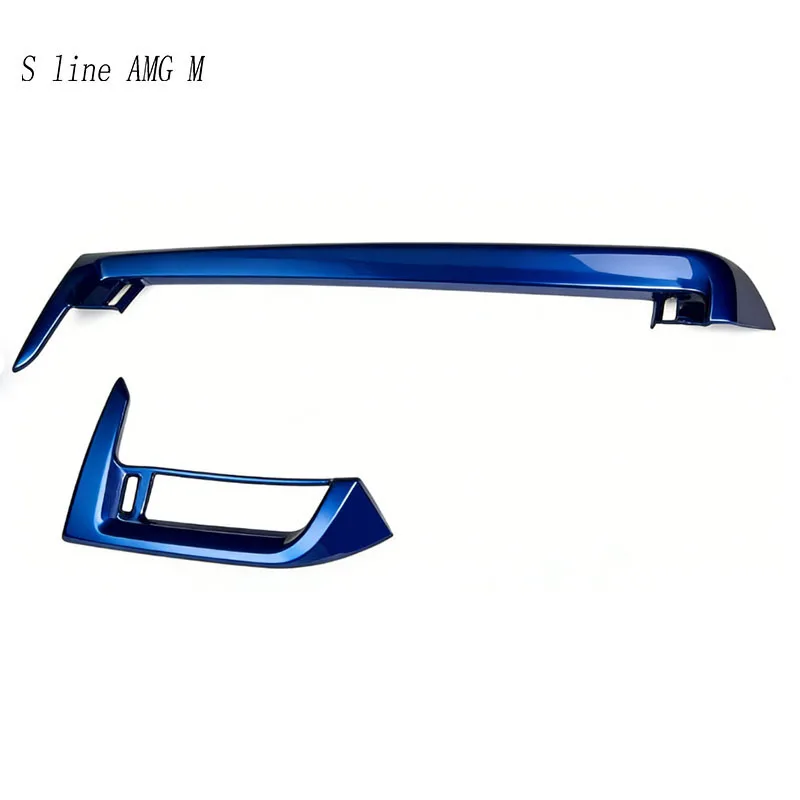 Para BMW X1 iX1 U11 X2 iX2 U10 2023-2025 compartimento central para coche reposabrazos cerradura de puerta tablero AC salida de aire marco cubierta pegatina embellecedora