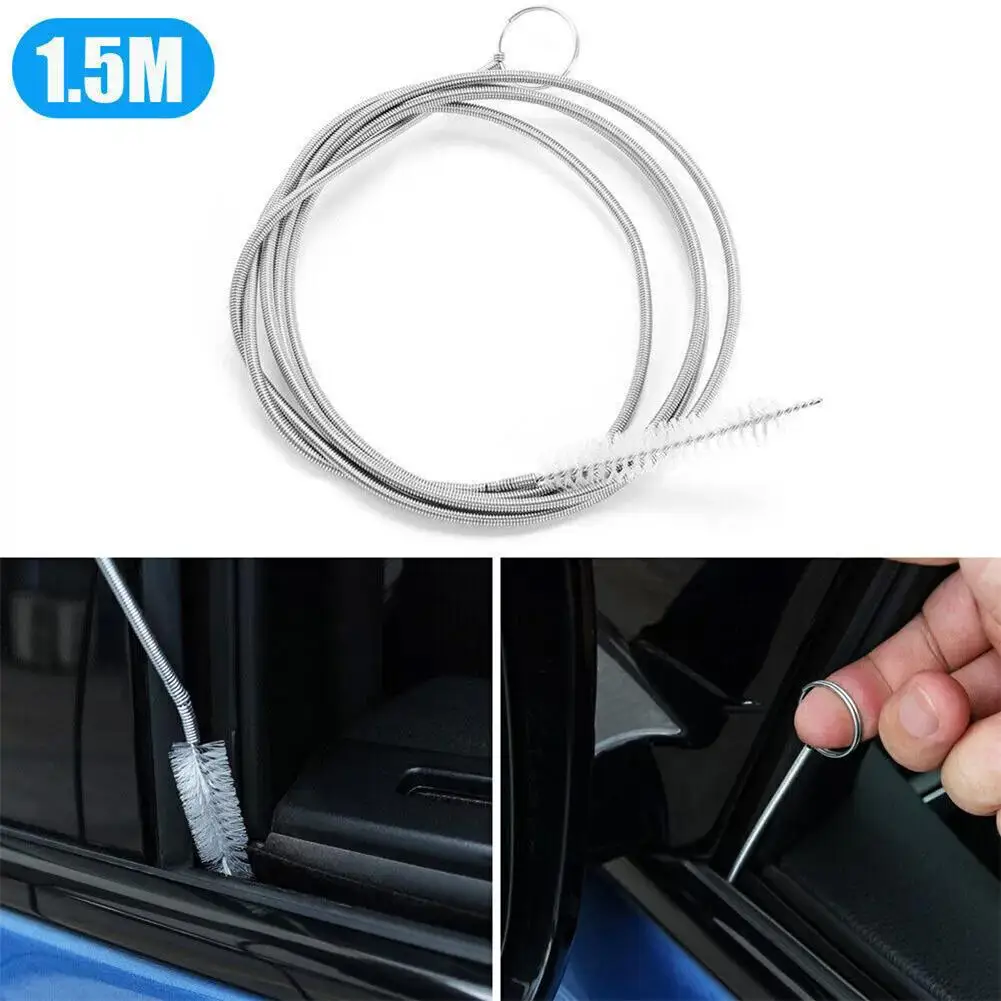 1.5m Car Drain Dredge Cleaning Scrub Brush Auto Sunroof Long Hoses Detailing Cleaning Tool Car Accessories For Benz BMW Aud M1L7