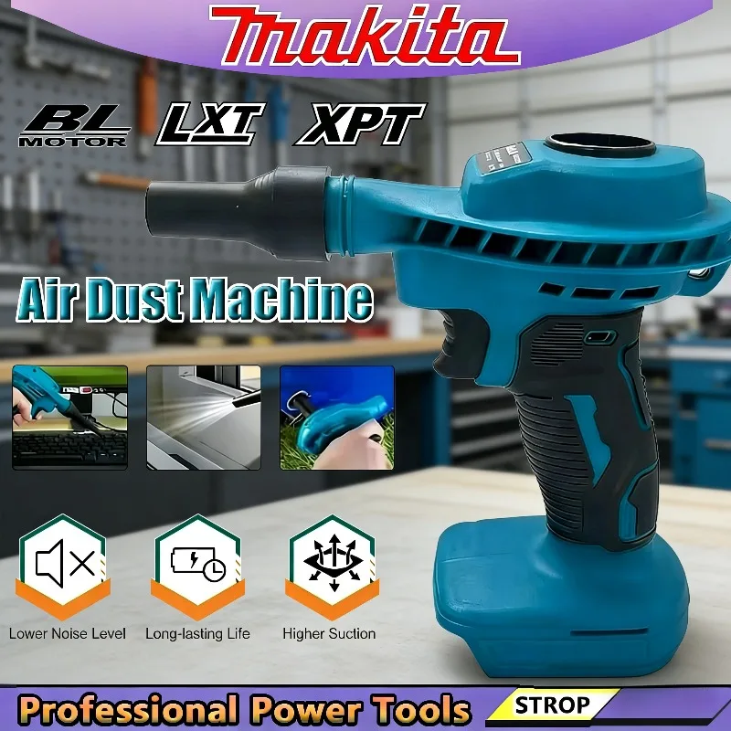 

Беспроводной пылесос Makita, высокоэффективный перезаряжаемый электрический инструмент для чистки компьютеров, пылесос-насос