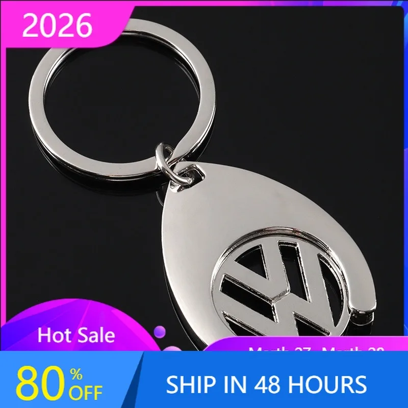 

VW GTI GOLF 2026 Hot For VW VOLKSWAGEN 3D Metal/Braided Rope Car Badge Key Chain Decorative Keychain Ring for Volkswagen VW Pol
