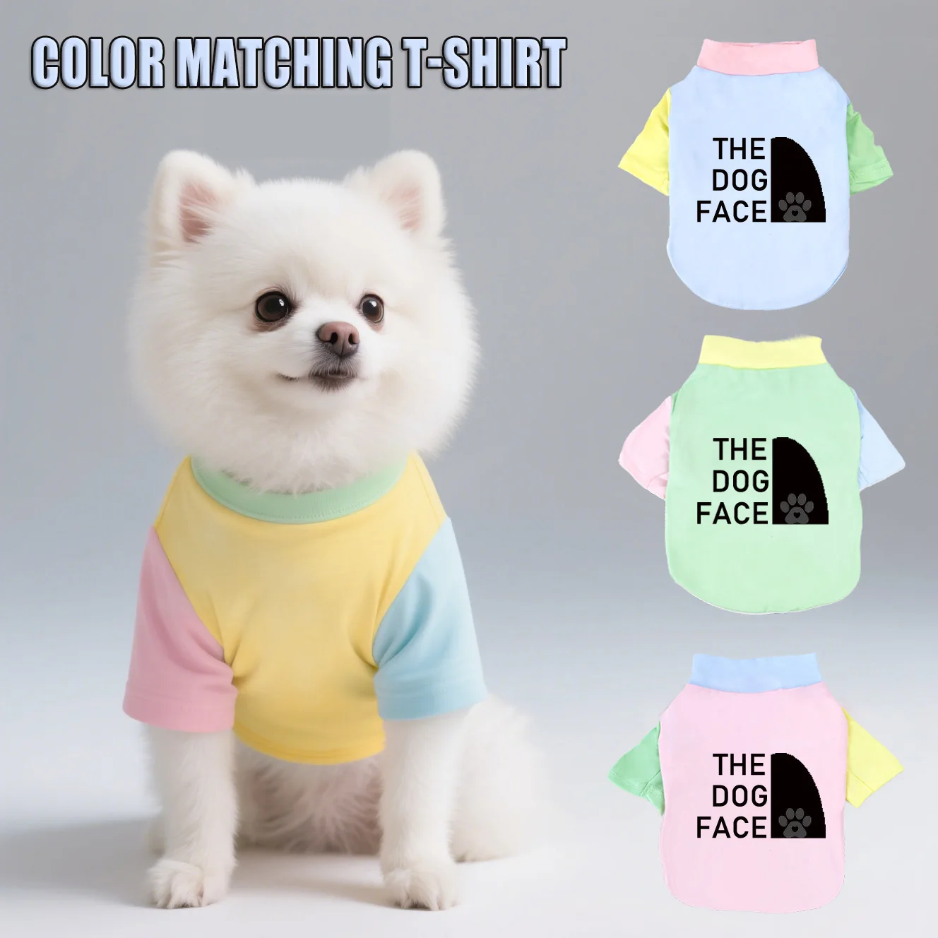 

1 PC Pet T-Shirt, Cats & Dogs Soft Pure Cotton Teddy Bear Dopamine Vest. Shih Tzu, Siamese Cat Little Pet Daily outfit