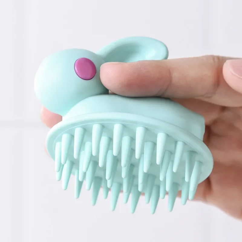 Brosse de Énergie en Silicone Souple pour le Cuir oral elu, Peigne de Bain Spa pour Adulte et Enfant