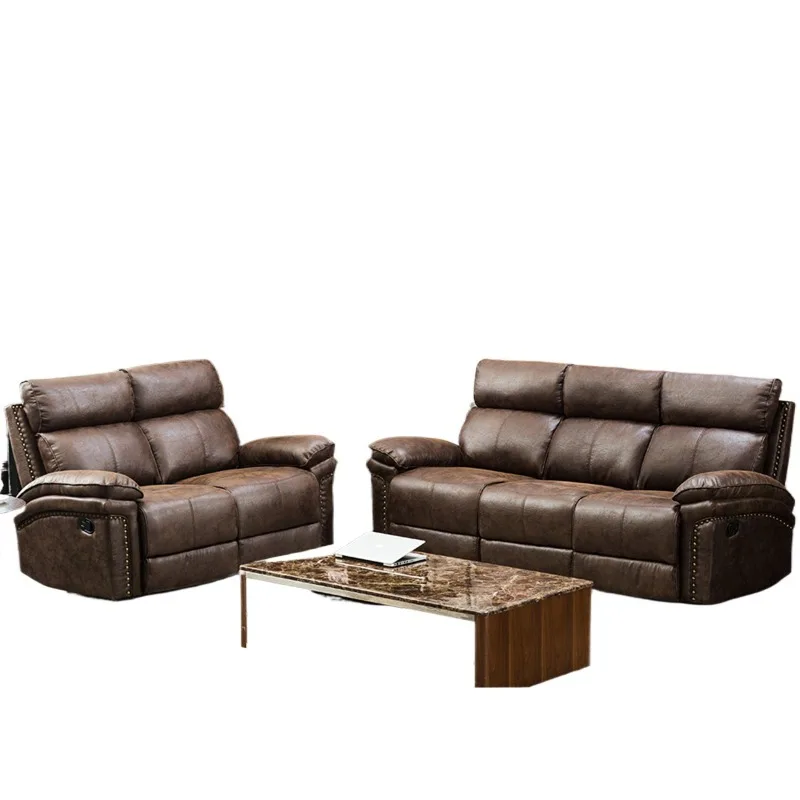 

Three-person sofa Nordic style living room sofa