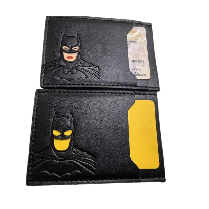 Nueva Cartera de Cuero de Batman 2026, Porta Tarjetas con Máscara de Superhéroe Personalizada, Cartera Heroica de Batman, Regalo