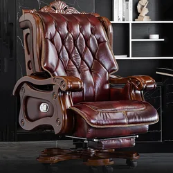 Leather Comfy Office Chair Luxury Modern Lounge Desktop Meditation Makeup Office Chair Relax Sillas De Oficina Furniture HDH