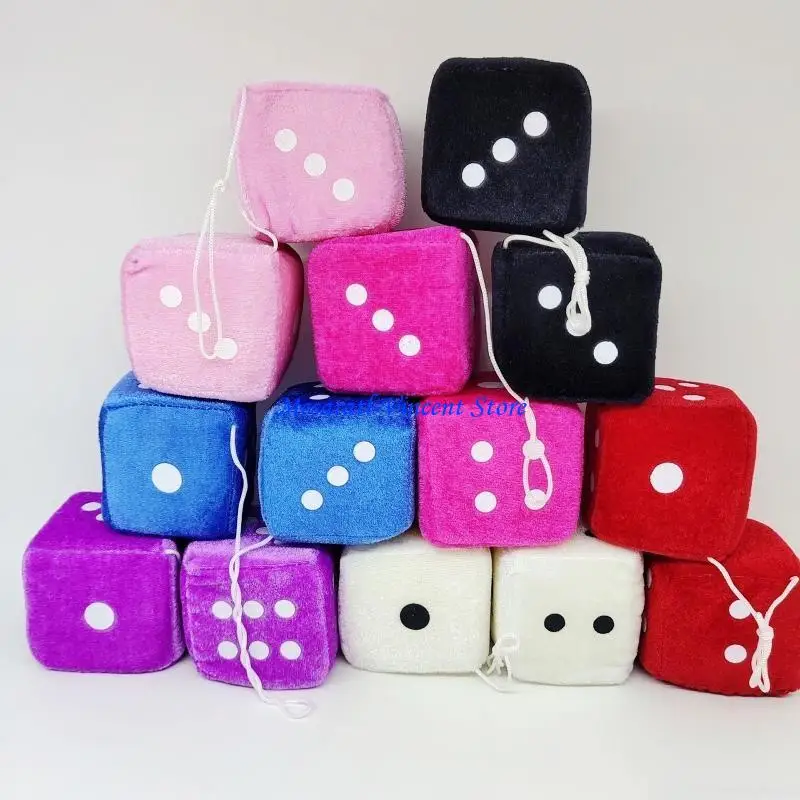 

A70F Fuzzy Hanging Ornament New Year On Car Rear View Mirror Pendant Gifts