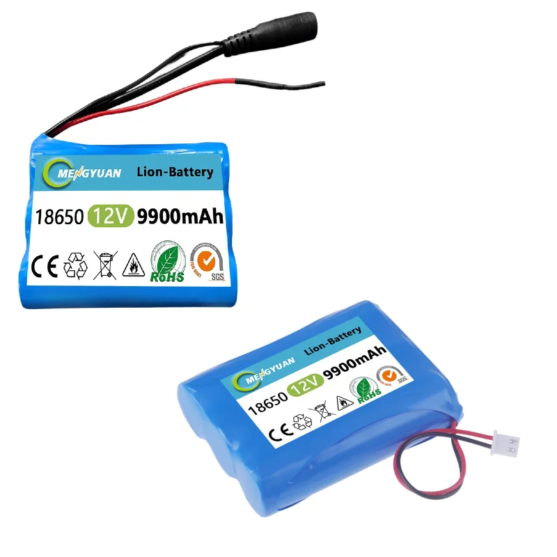 Pacco batteria agli ioni di litio 18650 💎 Batteria ricaricabile 🔋 12V 9900mAh Nuovo 3S1P+Caricabatterie