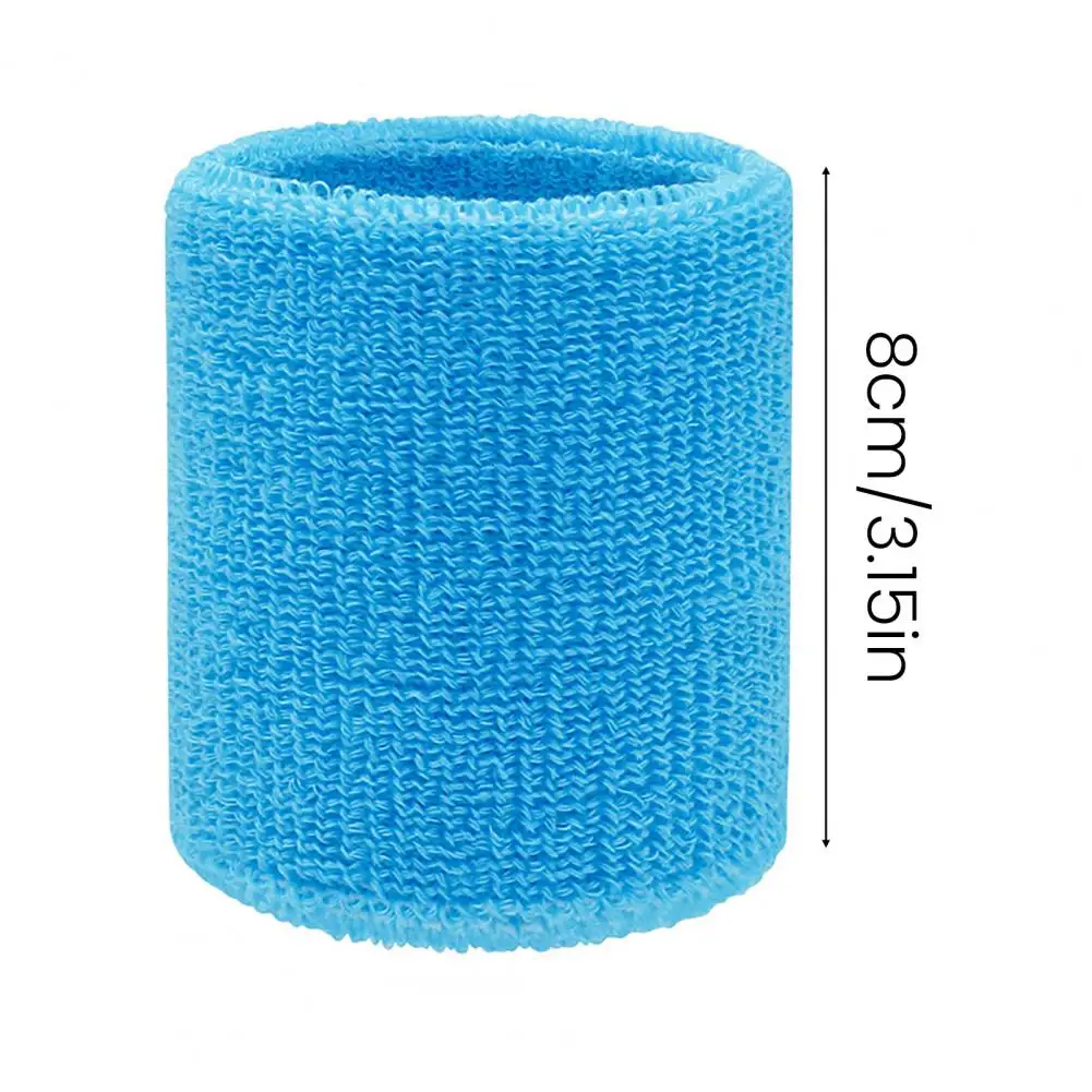 

2Pcs 8cm Wrist Sweatbands For Men Women Moisture Wicking Sports Wristbands Towel For Tennis Basketball Running Gym Working Out