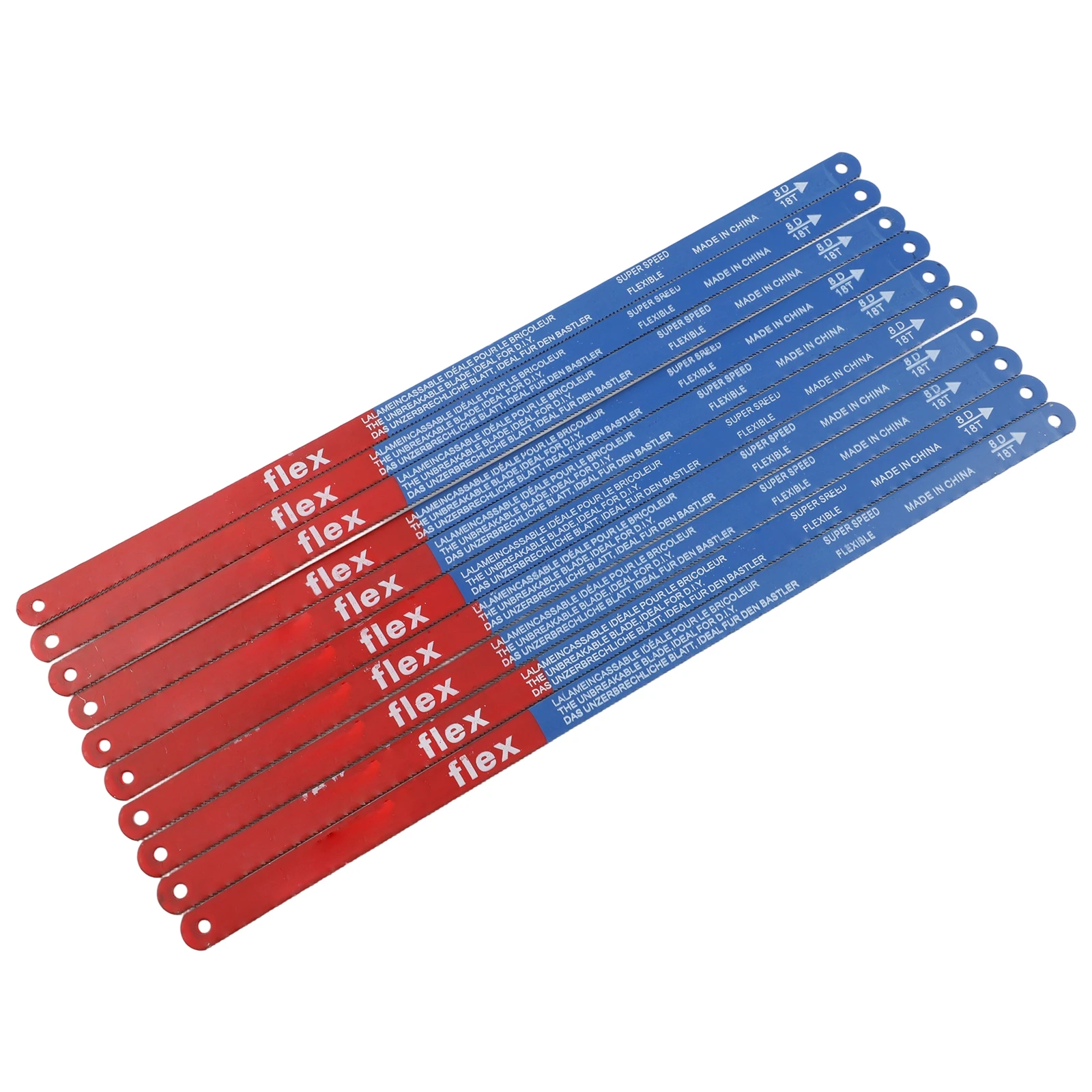 Model Hacksaw Blade Hand Saw Blade Optional Practical For Meat Hand Reliable Saw 10PCS 14T/18T/24T 300mm Bi-Metal Blade Blades