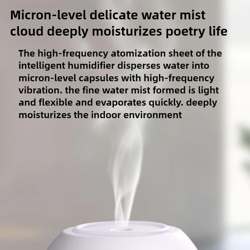 Multifunctional Small Aromatherapy Humidifier Intelligent Automatic Power Failure 400mL Air Purification with Night Light