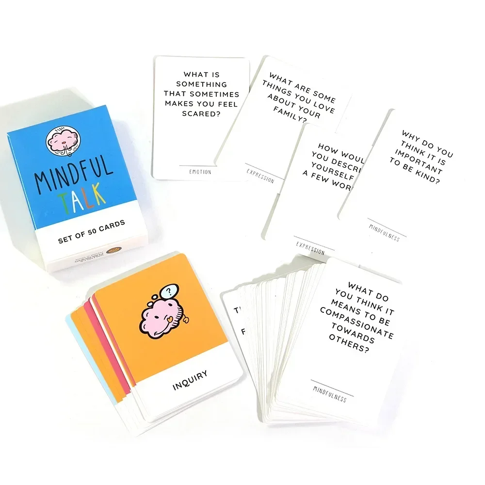 Mindful Talk Cards - The Authentic and Meaningful Conversational Card Game for Kids and Parents