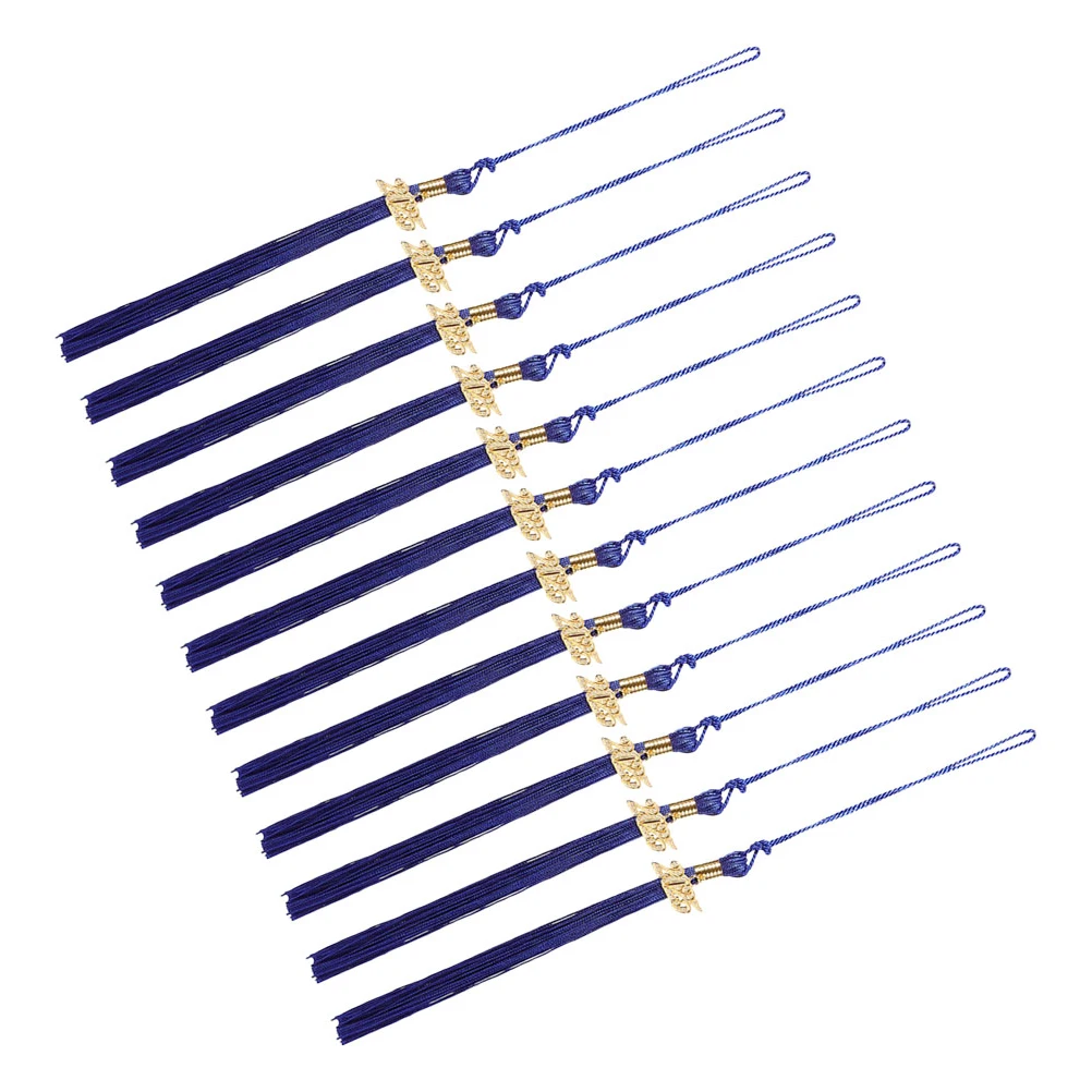 

24Pcs Graduation Cap Tassel Charm Polyester Pendant Memorial Decoration Doctoral Cap Graduation Supply Grad Tassel