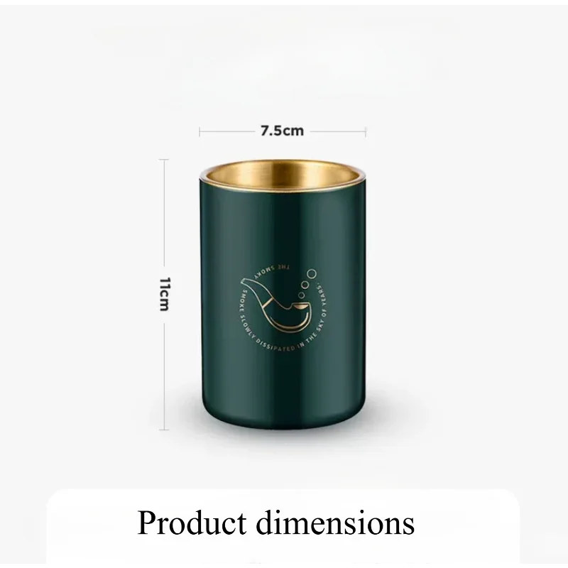 Edelstahl-Aschenbecher - Rauchlos, Auslaufsicheres Design für Innen- und Außenbereich, Leicht zu Reinigende Geruchsresistente Oberfläche – Detail 1