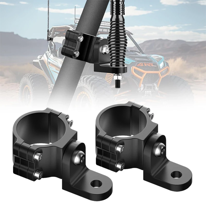 

1PC/2PCS Light Mount Brackets for UTV ATV RZR 4WD LED Whip Light Flag Mounting 1.75 To 2" Rollbar Cage