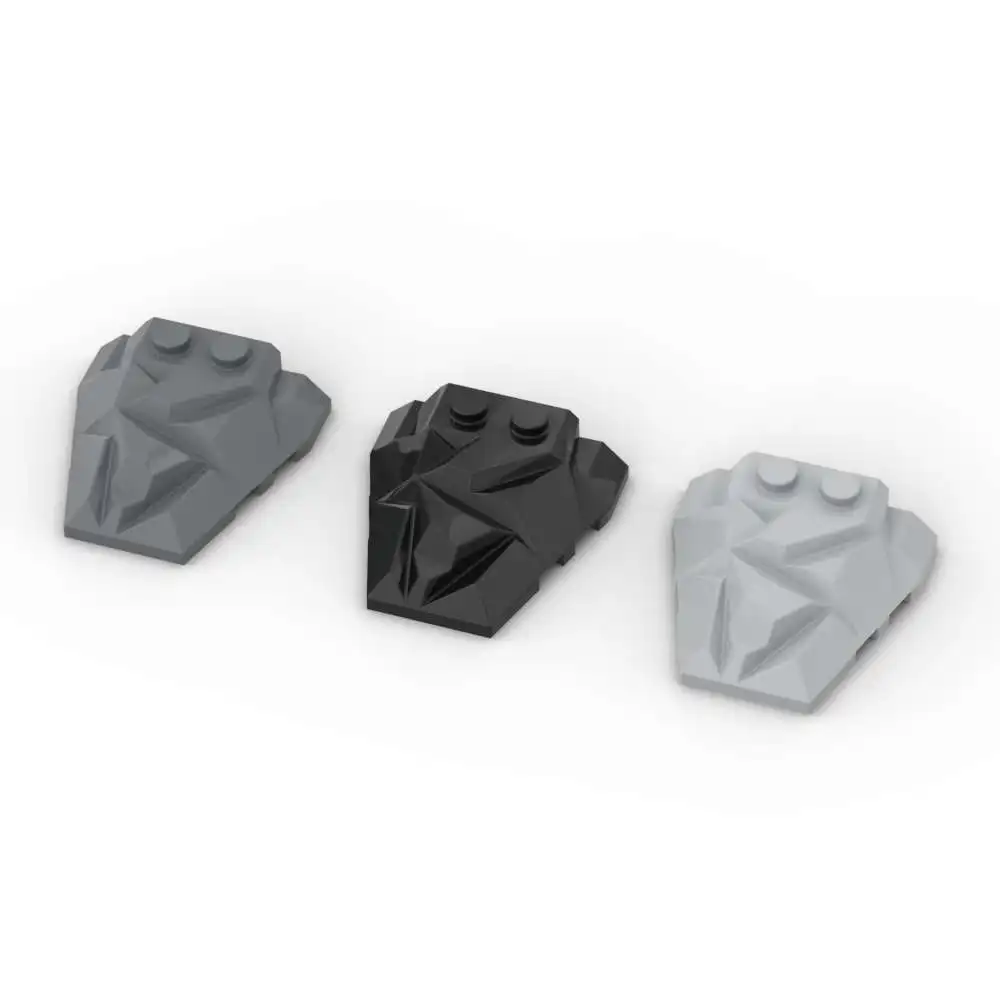 MOC 1 個 64867 断片化された多角形トップブリックウェッジ 4x4 積み重ね可能な交換可能なビルディングブロッククリエイティブおもちゃ大人男の子ホリデーギフト