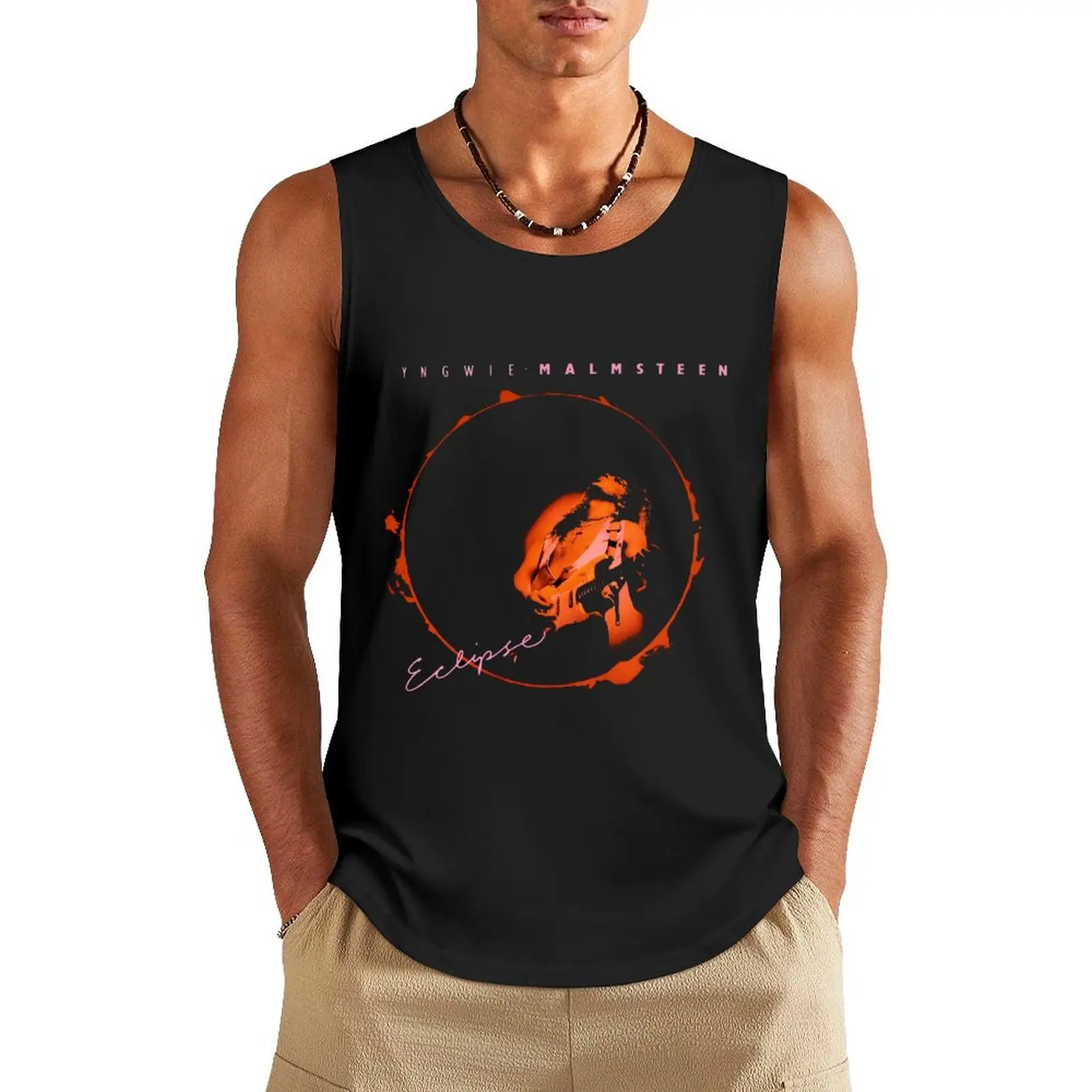 

YNGWIE MALMSTEEN Tank Top Vest for boy Men's cotton t-shirt
