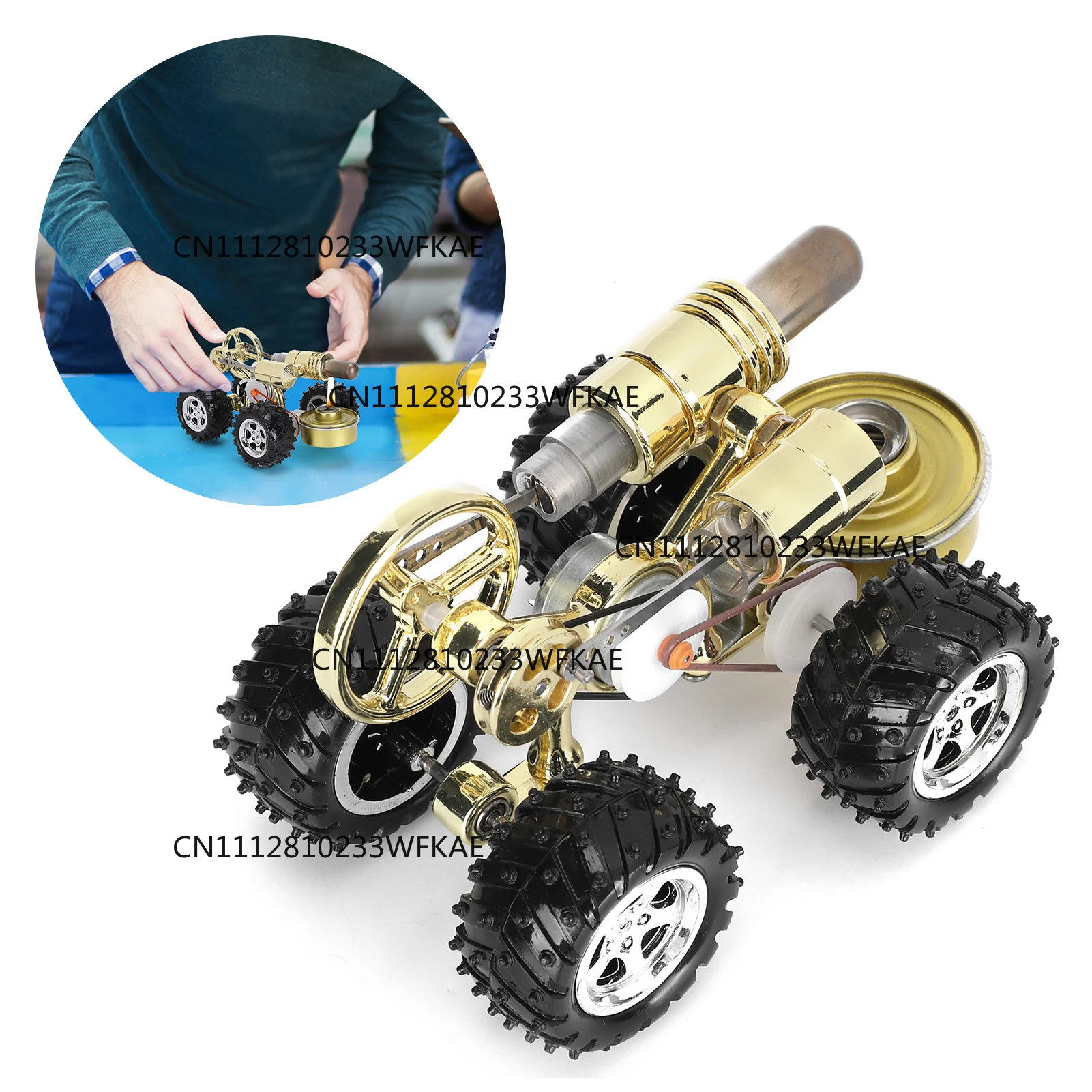 Suitable for Stirling Engine Model Mini Car Motor Education Physics Science Experimental Toy Gifts