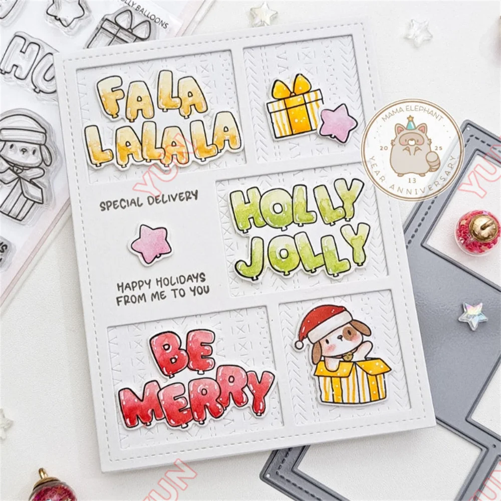 خمسة نافذة الإطار الإبداعية تخفيضات الصلب يموت قطع معدنية يموت كلمة Stamps DIY بها بنفسك سكرابوكينغ بطاقة عيد الميلاد هدية اليدوية 2025 جديد