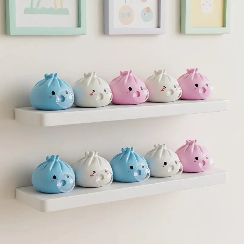 Squishy Bubble Bun Fidget Toy Pack Stress Reliever for Home Office Classroom Use