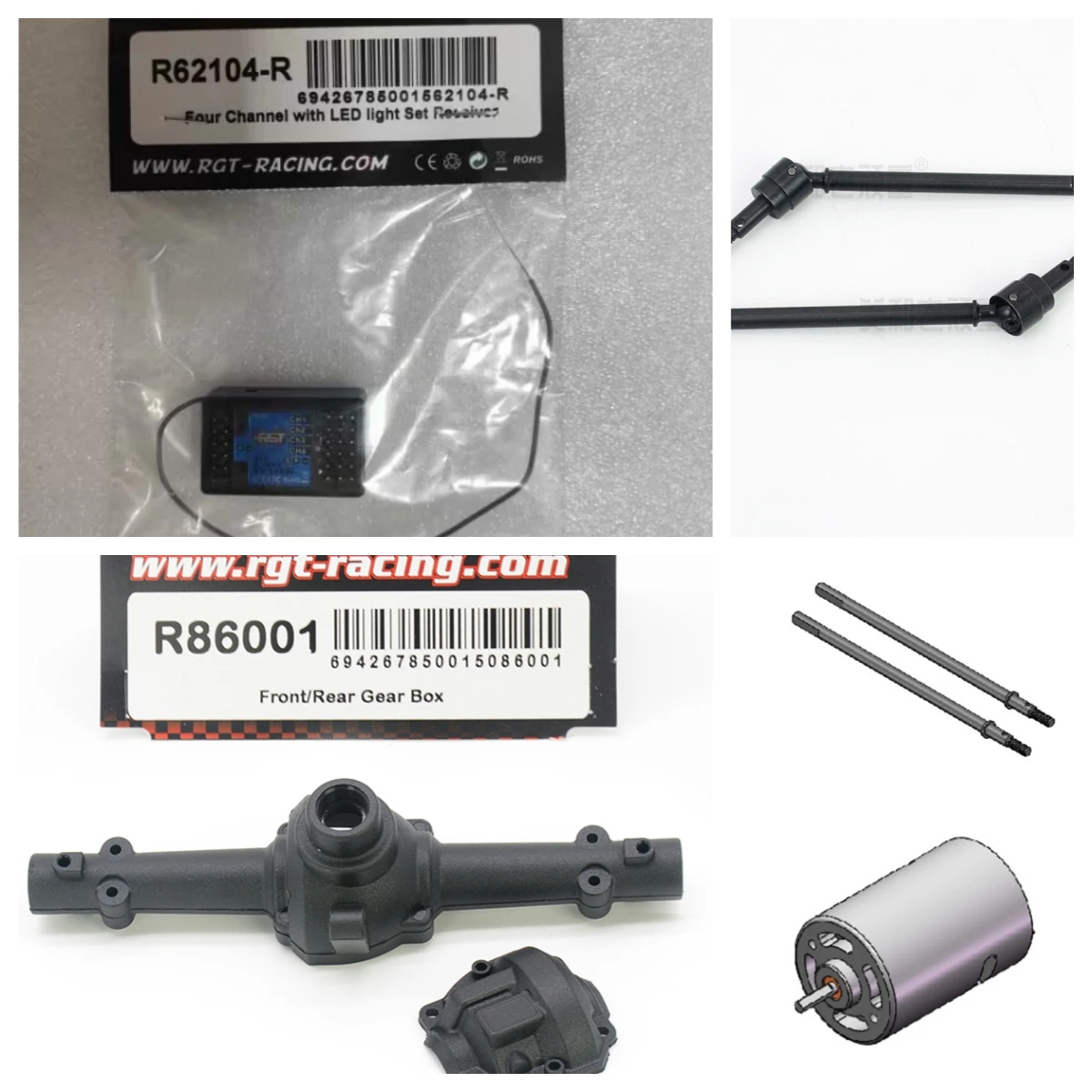 RGT Spare Parts R62104-R R86001 R86147 R86151 R86194 For EX86181 EX86120 EX86100PRO 1/10 Remote control model car