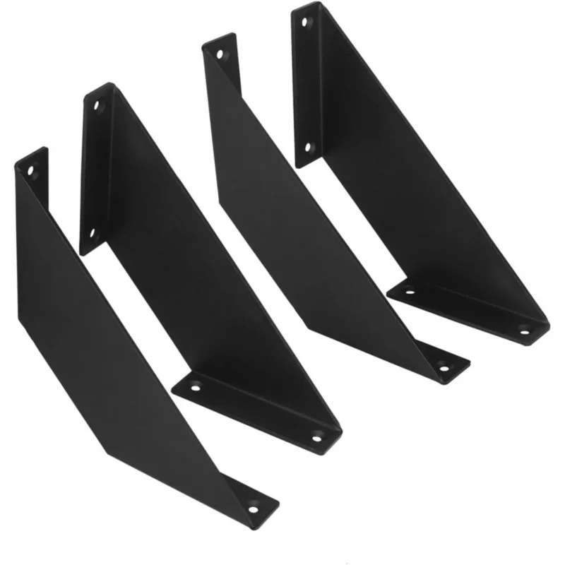 

8-дюймовый (около 20,3 см) сверхмощный угловой кронштейн для полки, плавающий опорный кронштейн для полки, вмещает 200 фунтов | Модная декоративная стена