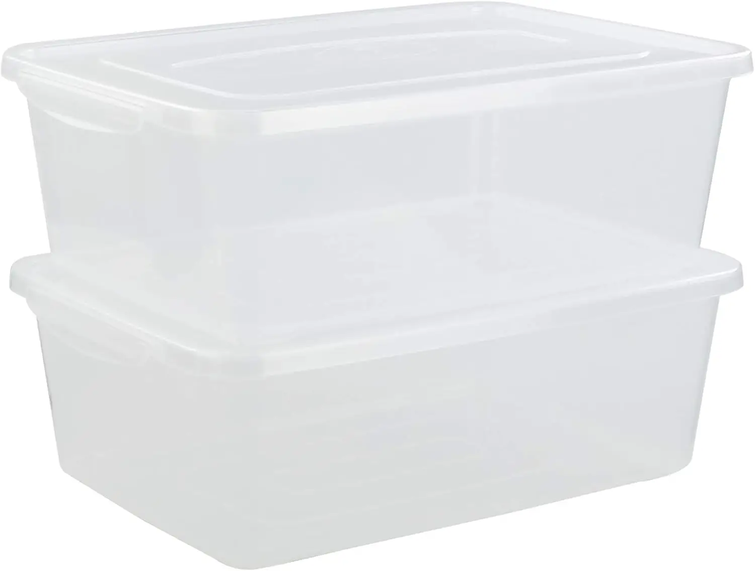 

16 Quart Latch Storage Bins with Lid, Pack of 2