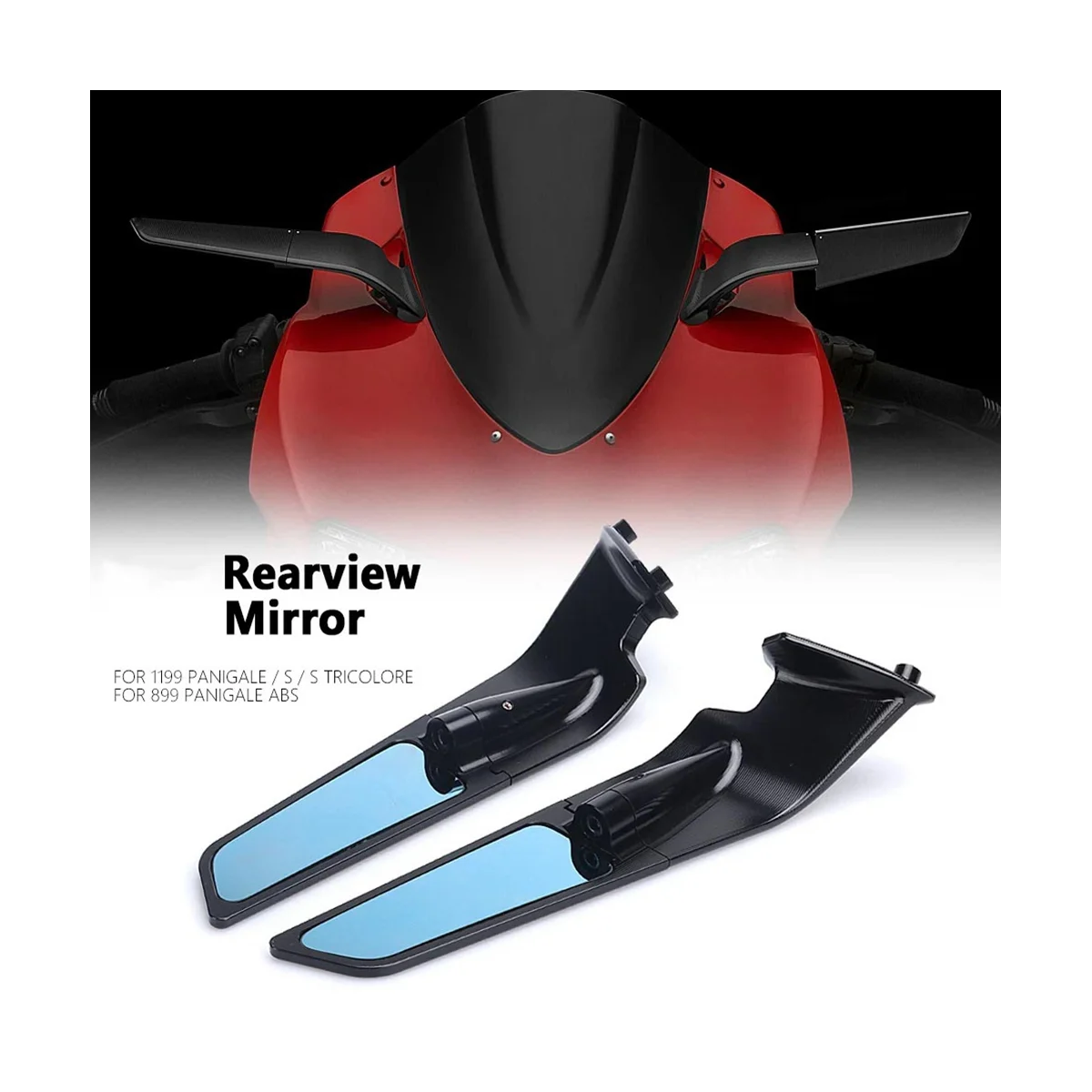 Motorcycle Accessories Rearview Mirrors Side Mirrors for Panigale 899 ABS PANIGALE 1199 / S /