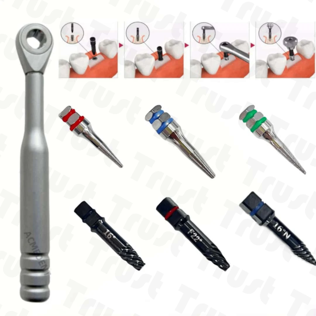 

Dental Driver Ratchet Broken Implants Screw Extractor Reverse Drill Pick Up Extractor Failed Fixture Remove SOS Screws