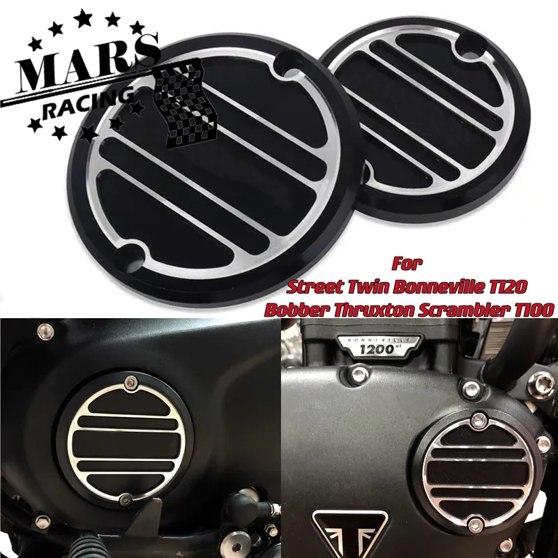

Motorbike Clutch Badge & Acg Inspection Cover For NEW Triumph Street Twin Bonneville T100 T120 Bobber Thruxton Scrambler 16-20
