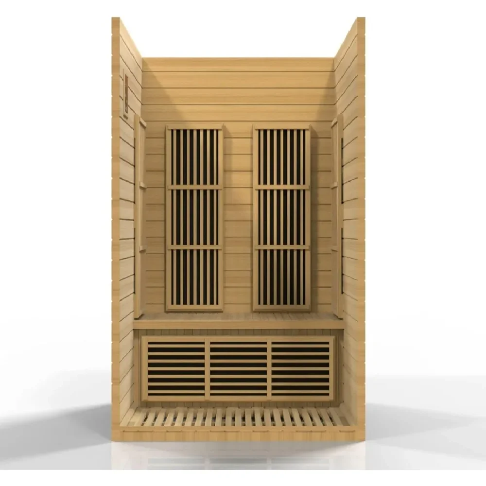 Sauna, Carbon Far Infrared Sauna for 2 Persons, Hemlock Wood (Curbside Delivery), Easy To Assembly, Indoor Saunas Room