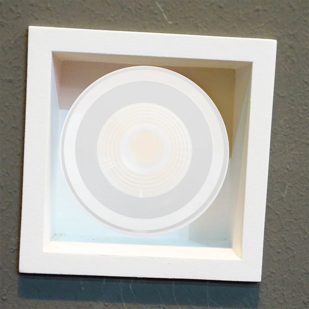 6pcs Downlight Diffuser Sheets Flat For Recessed Lighting Replacement Anti-Dazzling Ceiling Light Covers Lamp Shade Material Pc