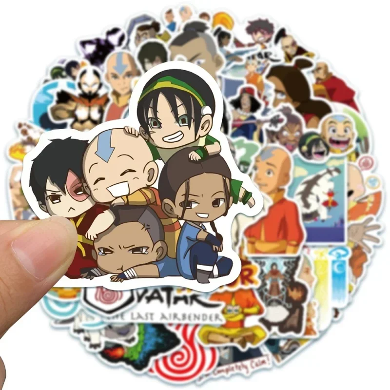 10/25/50Pcs Avatar the Last Airbender Anime Stickers Cartoon Graffiti Paster Home Decoration Decals Waterproof Sticker for Kid